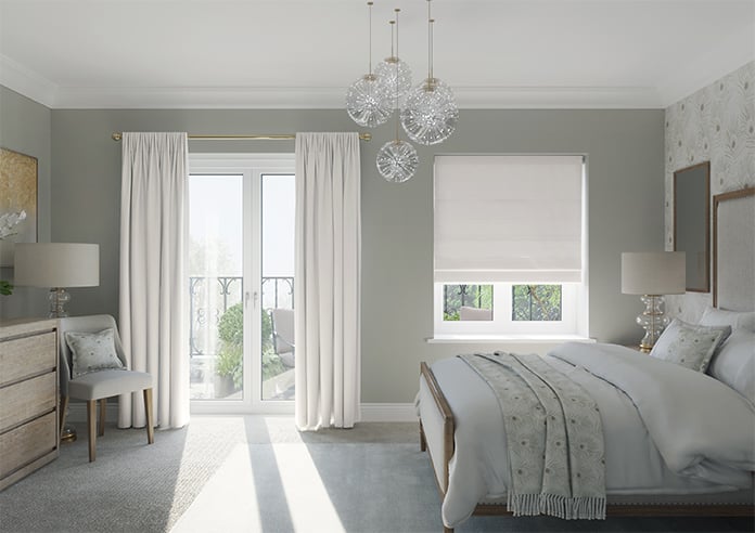 Panama, White - Twist&Fit Roman Blind - Image 9